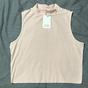 Gianni Bini Blush Sleeveless Crop Top